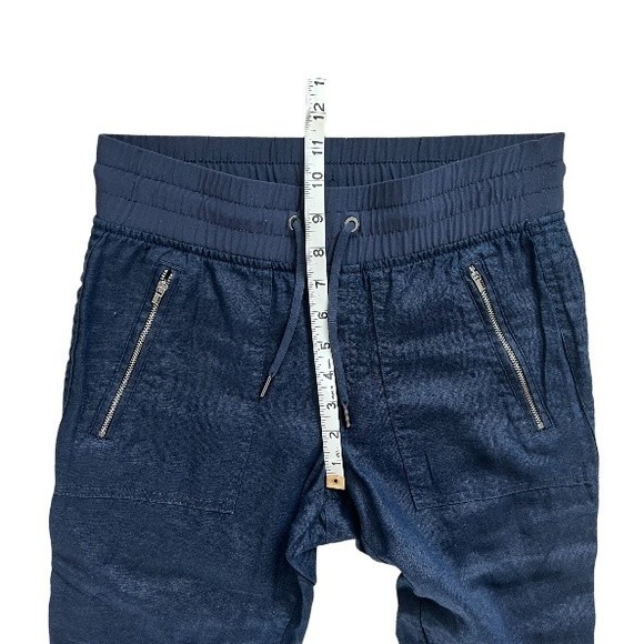 Athleta Cabo Linen Joggers Navy Size 0 - Picture 6 of 11